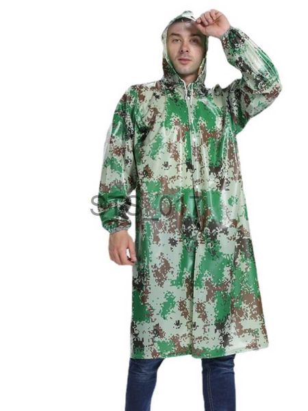 Impermeabili Impermeabili impermeabili di alta qualità Donna / Uomo Jungle Rain Poncho Camouflage Cappotto antipioggia Ciclismo Arrampicata Escursionismo Viaggio Parapioggia x0724