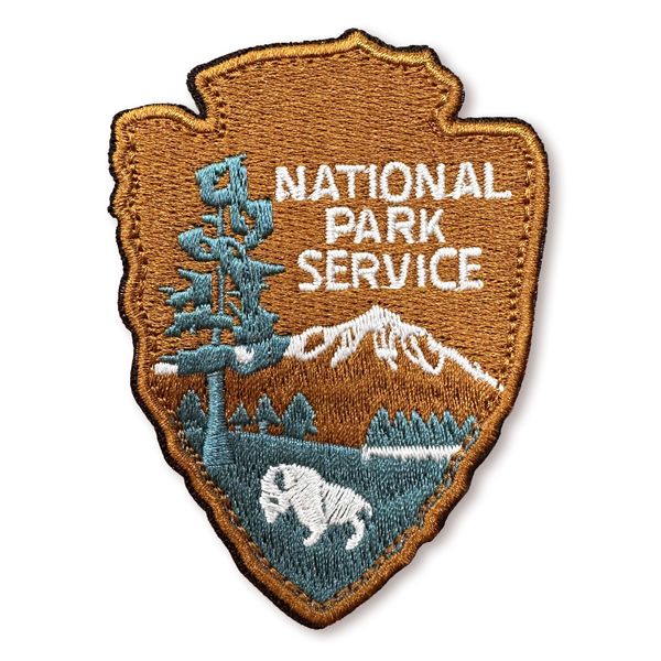 National Park Service Toppe ricamate per abbigliamento Ferro su giacche Avventura Natura Distintivi per braccio Zaino Cucito Accessori fai da te