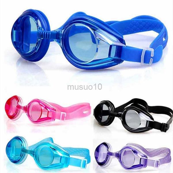 Occhiali per bambini Sport acquatici Sile Occhialini da nuoto antiappannamento impermeabili HD Flate UV PC Occhiali da vista subacquei per bambini HKD230725