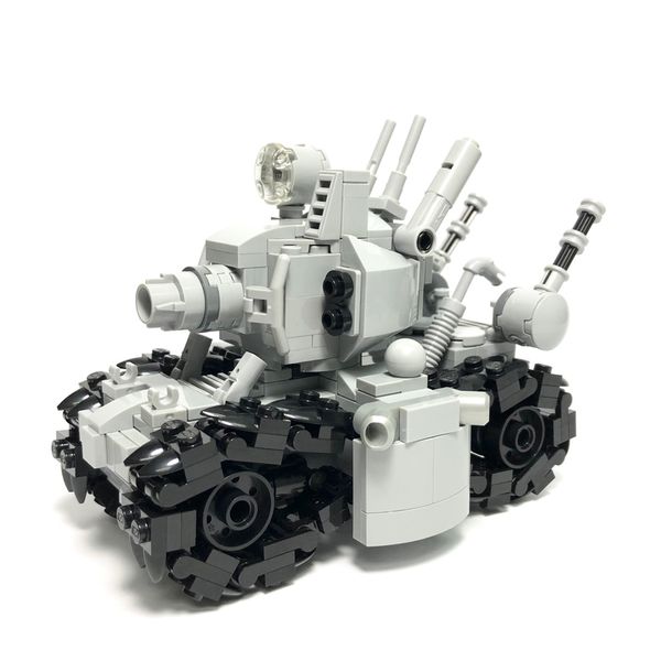 Figuras de brinquedo de ação MOC Metal Slug Super Simulação Figura de ação militar Tijolos Modelo de montagem de blocos de construção automotivos Brinquedos infantis criativos 230720