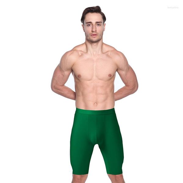 Unterhosen 4 Teile/los Männer Eis Seide Shorts Weiche Atmungsaktive Lange Boxer Graphene Boxer Sport Unterwäsche Easy Dry Plus Größe L - XXXL