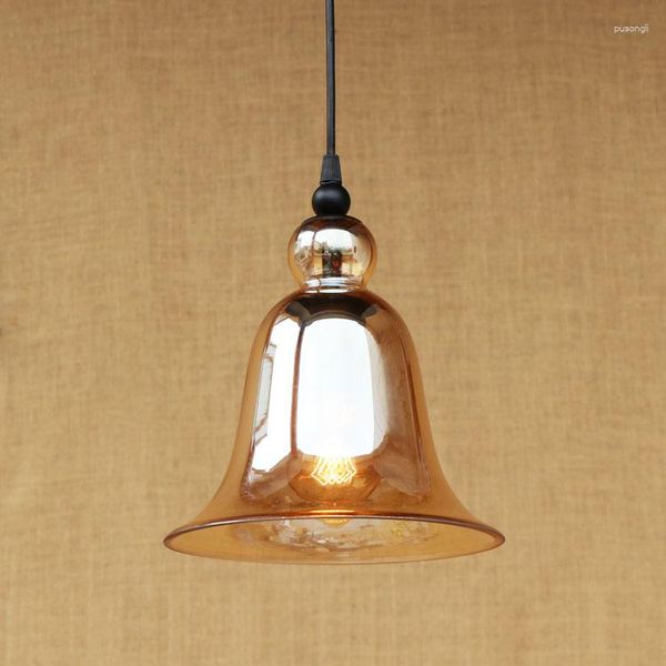 Pendelleuchten IWHD Glas Hängelampe LED Eisen Stil Loft Industrie Küche Esszimmer Lampen Schlafzimmer Hängeleuchte