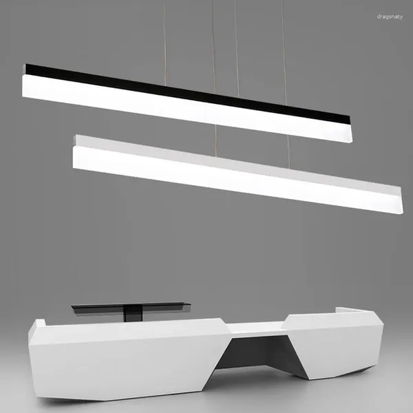 Lampade a sospensione Modern Minimalism Office Led Light Sala da pranzo Illuminazione a sospensione Home Sospensione Lampada Apparecchi per interni