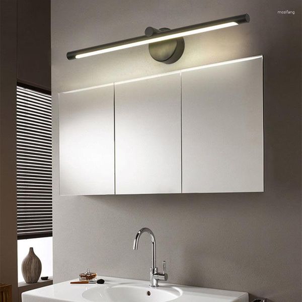 Lampada da parete a specchio a LED con interruttore Touch Dimming Sensore di movimento Bagno 40cm 55cm AC85 - 265V Illuminazione per interni