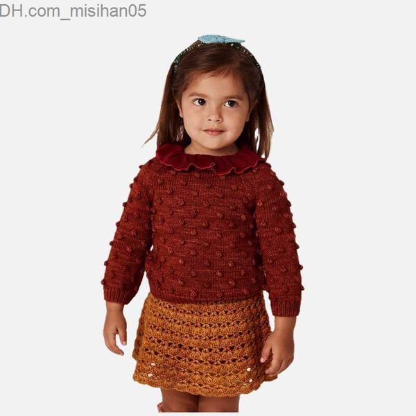 Pullover Pullover Toddler Boy Girl Maglione all'uncinetto Abbigliamento per bambini Maglieria a maniche lunghe per adolescenti Pullover per bambini Maglione lavorato a maglia Abbigliamento per maglieria per adolescenti 220919 Z230725