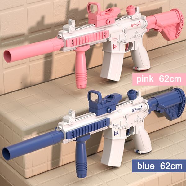 Sand Play Water Fun Electric Gun M4 AR Recarregável Kids' Hobby Toys Family Wargame S Toy Summer Playing Props for Teenagers Gift 230724