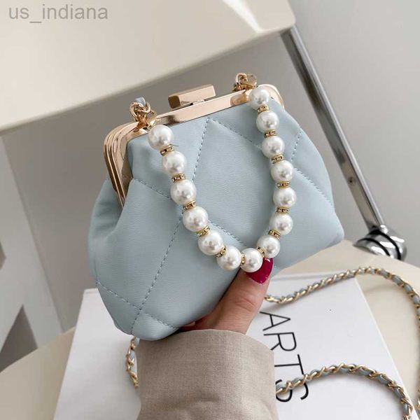 Sacos de noite Sacos de noite Feminino Clutch Casamento Crossbody Bag Elegante Pearl Clip Bags Evening Handbags Shoulder Beach Bag Summer Beach 230316 Z230725