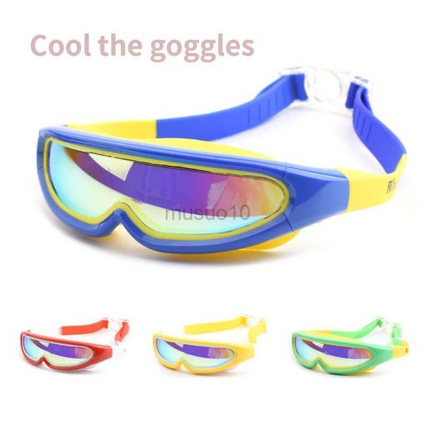 Goggles Children Professional Plaging Ocles Anti -Fog Водонепроницаемые дети прохладные арены натацион плавать очки мальчик девочка Goggles Hkd230725