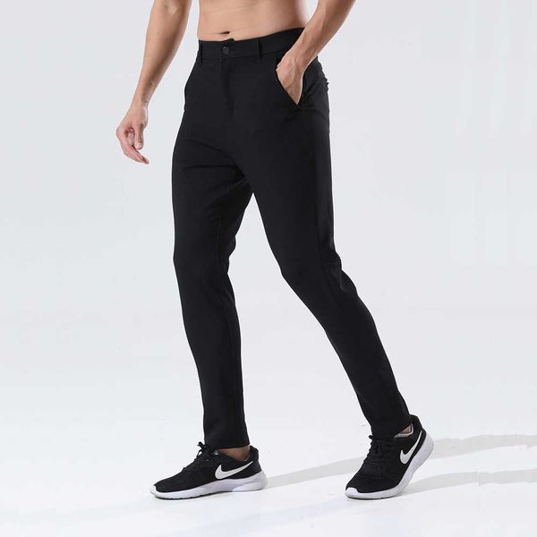 Lulu Pant Men Men Golf Pants растягивайте спортивные штаны с карманами на молнии.