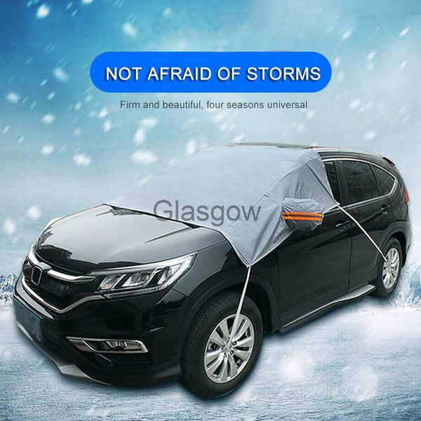 Pára-sol do carro 1Pcs Unversal Winter Car Covers Dustproof Snow Ice Rain Antifrost Protection Guard À prova d'água Auto Acessórios do carro Estilo do carro x0725