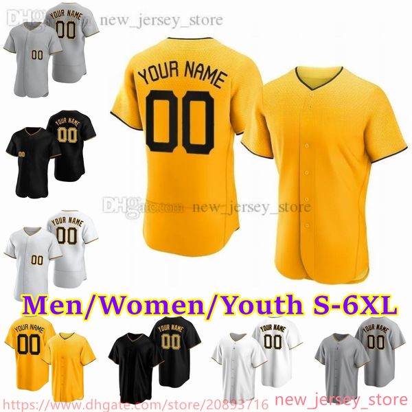 Camisa de beisebol NCAA S-6XL personalizada 21 Roberto Clemente 8 Willie Stargell 10 Bryan Reynolds 41 Carlos Santana 26 Miguel Andujar 9 Bill Mazeroski Stitched Jerseys