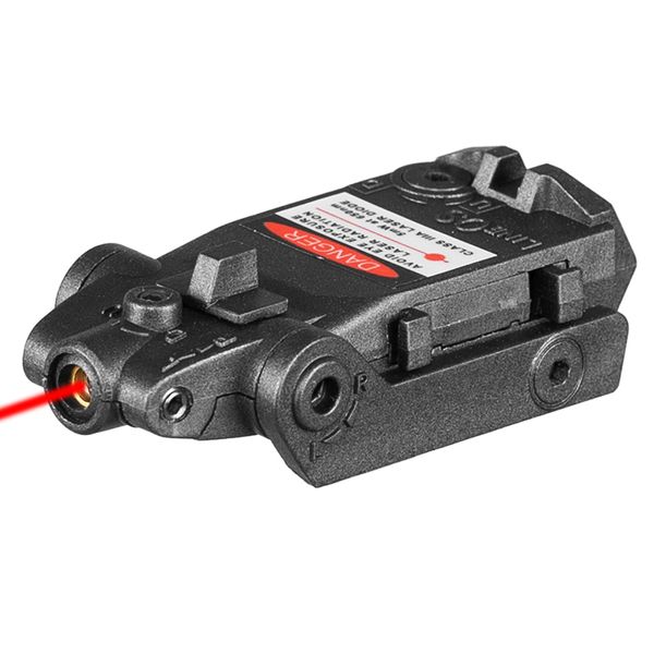 Taktisches G17-Laservisier hinten, roter Laser, passend für Airsoft G17 18, 19, 22, 23, 25, 26, 27, 28, 31, 32, 33, 34, 35, 37