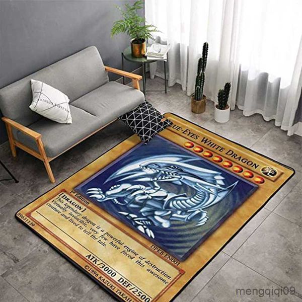 Teppiche Blue Eye White Dragon Teppich für Wohnzimmer, rutschfest, Schlafzimmer, Nachttisch, Sofa, Tisch, Bereich, Teppich, weich, große Bodenmatte, Heimdekoration, R230725