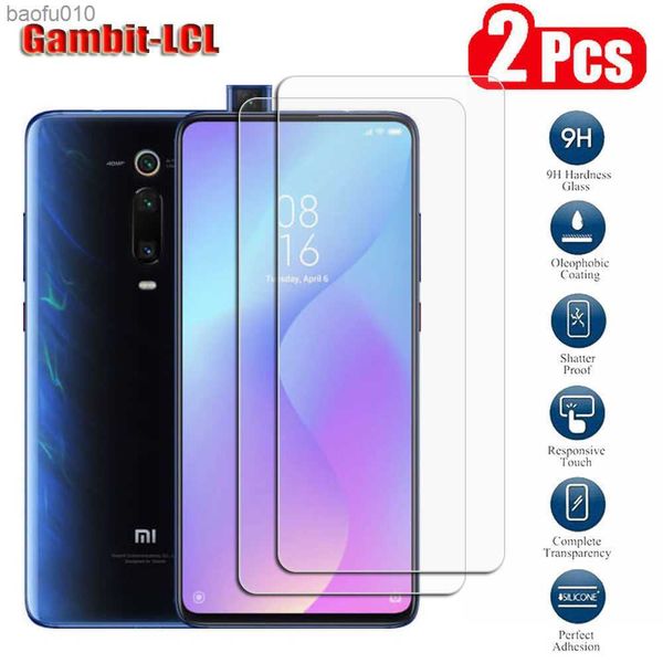 2Pcs Original Schutz Gehärtetes Glas Für Xiaomi Mi 9T Pro K20 6.39 