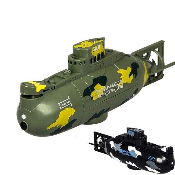 Elétrico/barcos RC motor de alta velocidade controle remoto 3311M modelo 6CH simulação submarino elétrico mini RC submarino crianças crianças brinquedos presente para menino 230724