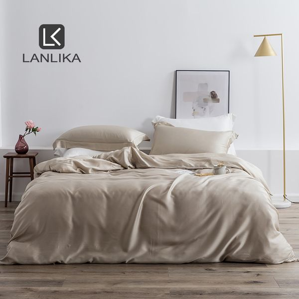 Постилочные наборы Lanlika Home Textile Luxury 100% шелковая набор шелковистого здорового королевы короля.