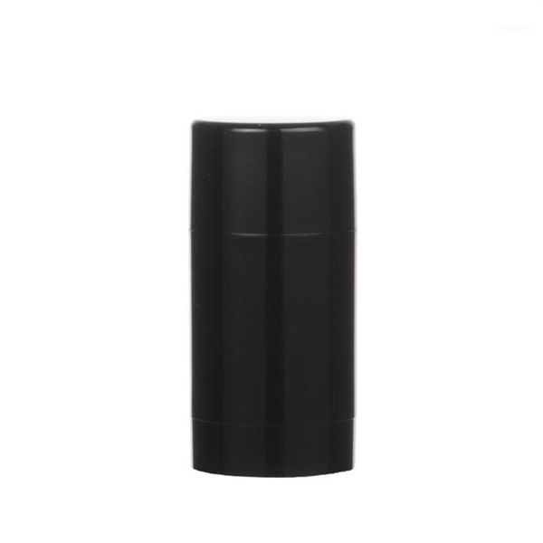 Aufbewahrungsflaschen Gläser 6 Stück 75 ml Kunststoff MaBlack Leerer runder Deodorantbehälter Lippenröhrchen Glanzhalter mit Kappen235s