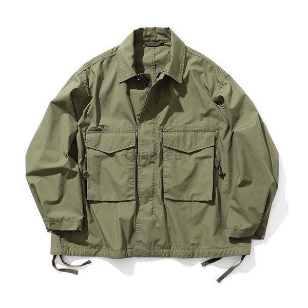Женские падения Parkas Beams 21ss в японском стиле множественные карманы военная ветровая одежда для мужчин Женская куртка свободная пальто HKD230725