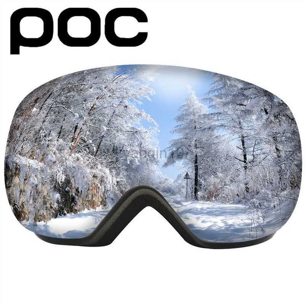 Ski Goggles Ski Goggles Мужчины Женщины зимние бокалы для снежных горнолыжков с бесплатной маской двойной слои UV400 Goggles HKD230725