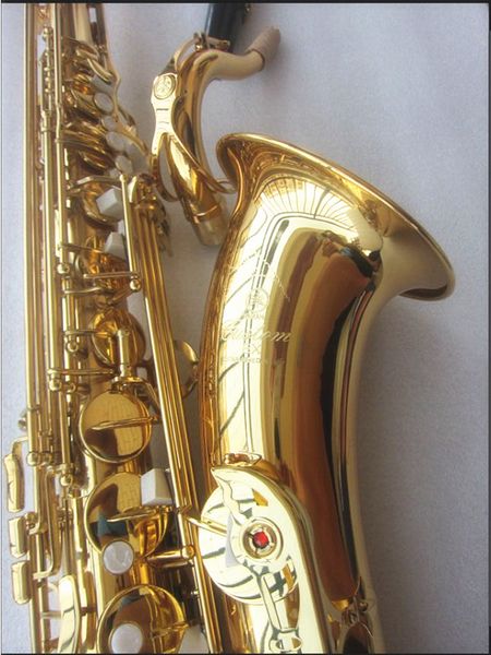 Saxofone Tenor Dourado de melhor qualidade YTS875EX Japão Marca Saxofone B-Flat Instrumento musical com bocal profissional