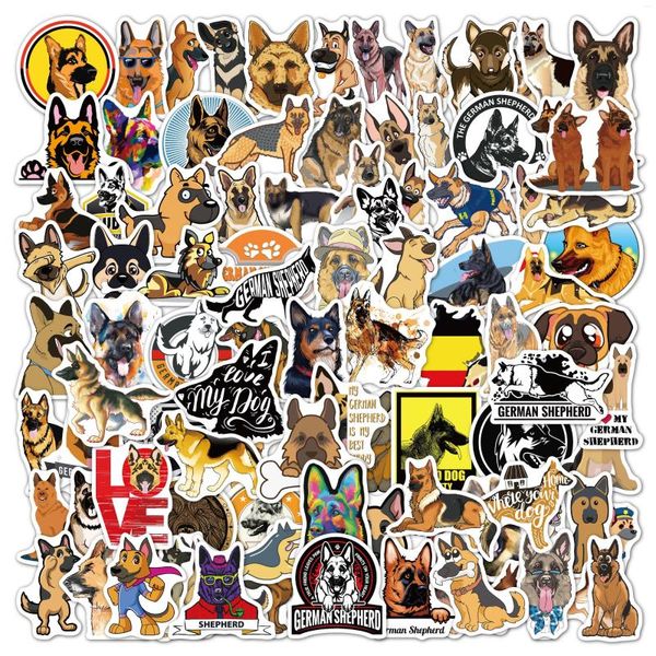 Geschenkpapier, 50/52 Stück Schäferhund-Aufkleber, niedliche Tier-Wolf-Aufkleber, Laptop, Gepäck, Handy, Skateboard, Gitarre, für Kinderspielzeug