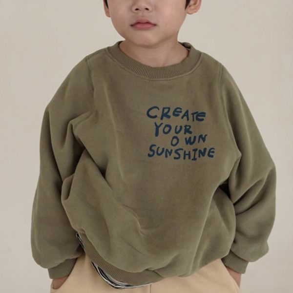 Шапфы, детская одежда 2 весна осенью в корейском стиле модная свободная детская одежда с длинными рукавами для детей 230725