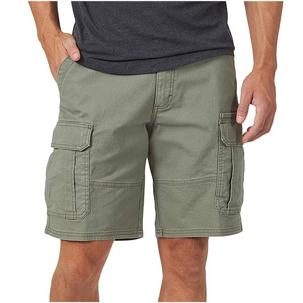 Männer Shorts Sommer Outdoor Camouflage Cargo Tasche Baumwolle Casual Halbe Hosen Mittlere Taille Kordelzug Lose Latzhose 230725