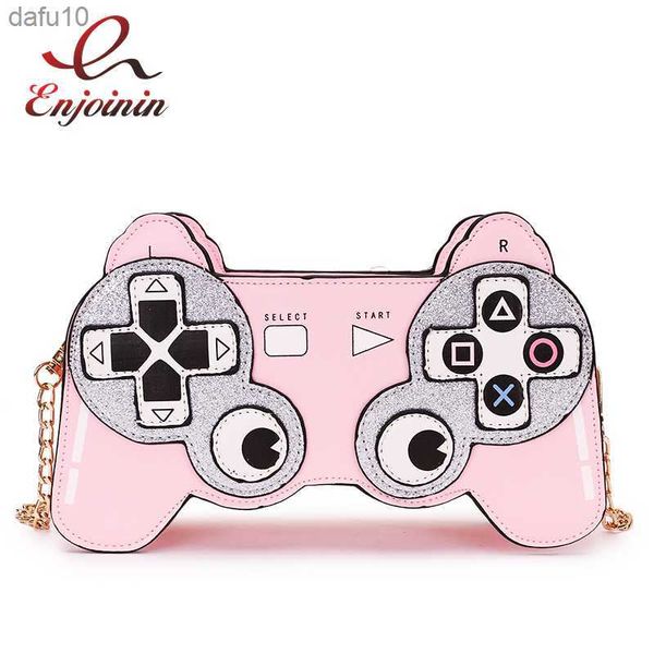 Divertente gioco di cartoni animati Stlyle piccola borsa a tracolla per borse moda donna e borsa a mano pochette borsa a tracolla con tracolla a catena 2021 L230704