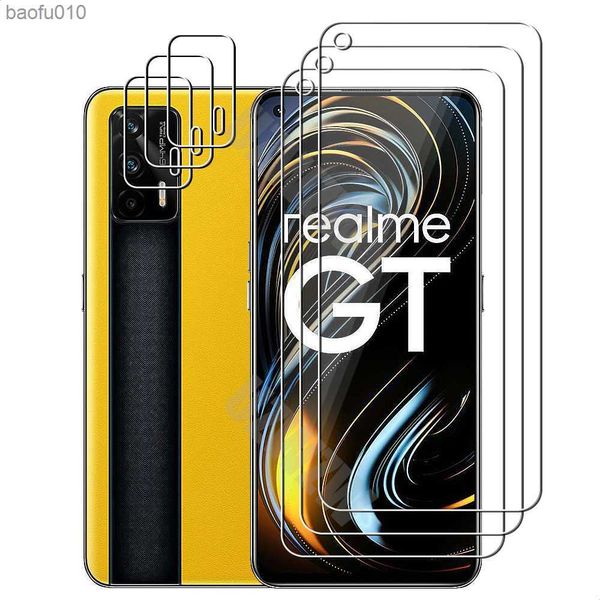 Per Realme GT Neo / Realme GT 5G Pellicola per obiettivo della fotocamera e proteggi schermo in vetro temperato per telefono L230619