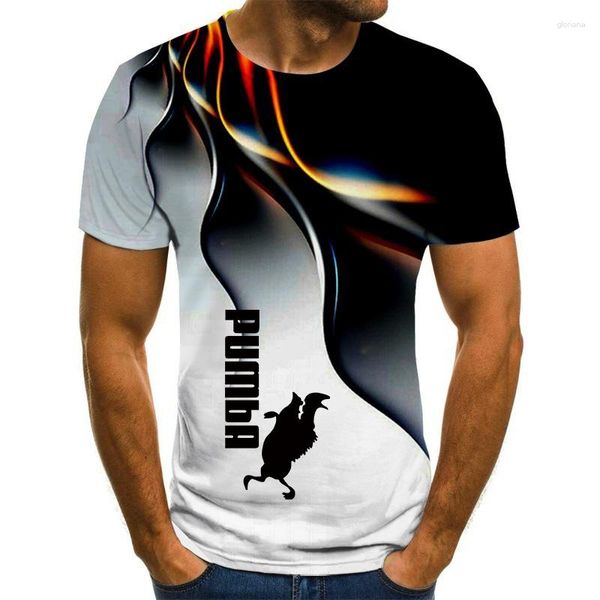 Camisetas masculinas de verão masculinas casuais camisetas de marca impressas em 3D de alta qualidade clássica masculina esportes diários corrida manga curta blusas legais