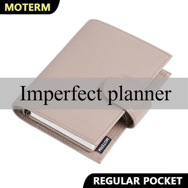 Notizblöcke Limited Imperfect Moterm Regular Pocket Rings Planner Echtes Rindsleder A7 Notebook Agenda Organizer Journey Sketch2460