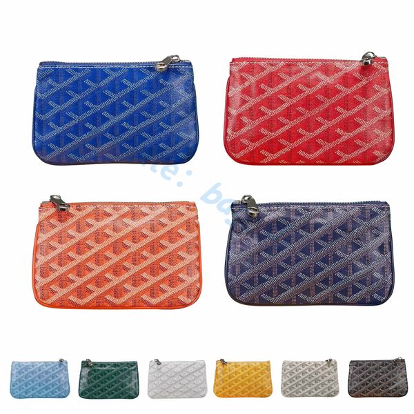 Classico 7A qualità Mini Portafoglio portamonete porta carte fashion Designer Donna uomo con scatola originale di lusso Portafogli con cerniera in vera pelle portachiavi borsa da donna