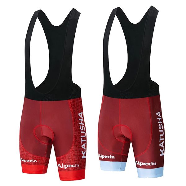 Calções de ciclismo de verão KATUSHA 20D gel pad ciclismo calças curtas de mountain bike shorts de mountain bike roupas de ciclismo roupas de bicicleta