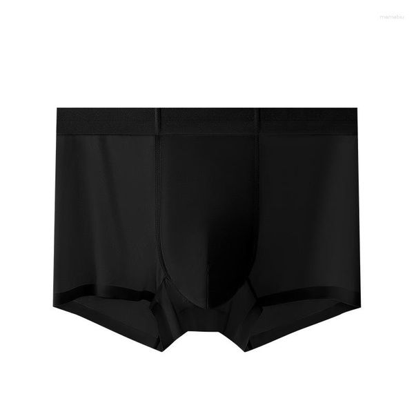 MUITOPANTES Juventude juventude boxer de seda de seda leve sem costura shorts masculinos para bolsa convexa calcinha confortável calcinha de verão lingerie de homem respirável