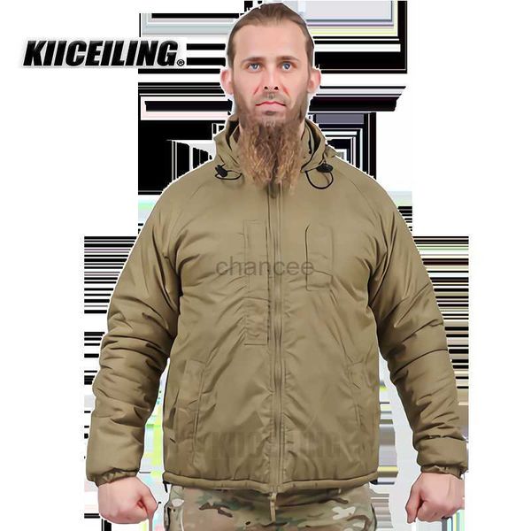 Женские падения Parkas Kiiceiling отправляются по военной тактической куртке для мужчин Великобритания армия зима теплые водонепроницаемые кемпинговые охотничьи куртки Hkd230725
