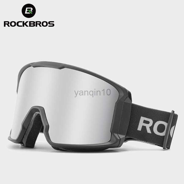 Skibrille ROCKBROS Doppel-Skibrille, großer Rahmen, für Herren und Damen, klare Sicht, Skifahren, bunte Beschichtung, atmungsaktiver Schwamm, Snowboard-Brille HKD230725