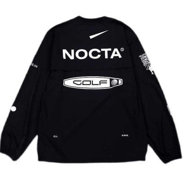 Hoodies de design de lazer versão dos EUA nocta Golf co-branded draw respirável secagem rápida camisa esportiva de lazer manga longa gola redonda Fluxo de maré Novo estilo