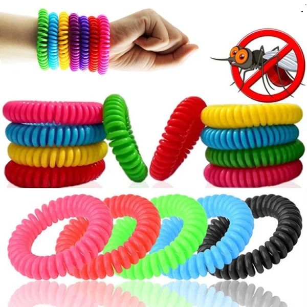 Pulseira Repelente de Mosquito Pulseira de Silicone Anti-Inseto Mosquito Adultos Crianças Mão Pulseira Proteção contra Insetos Repelente Controle de Pragas LL