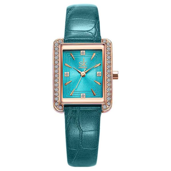 SK Brand Quartz Watch CWP Modern Temprament Womens Watches Brilliant Ladies Watches 23 29 мм маленький квадратный обклад