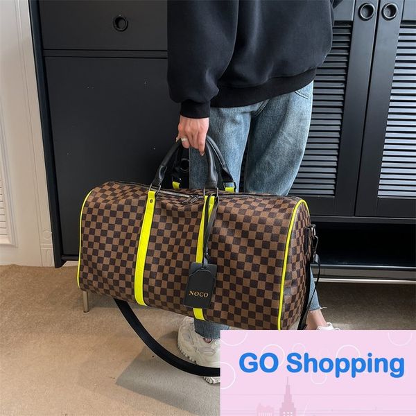 Großhandel große Kapazität Plaid Reisetaschen Fitness Yoga Messenger Bags Mode tragbare Bordtasche