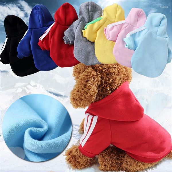 Hundekleidung 2023 Herbst Winter Haustier Produkte Kleidung Haustiere Schichten Pullover weiche Baumwollhodieries Kleidung für Welpenhunde 7 Farben