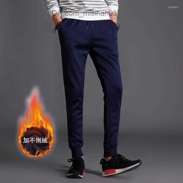 Herrenhose Herrenhose Winter Plus Hose Herren Samt Strahl Füße Slim Casual Harlan Herren Verdickung Sport Z230726