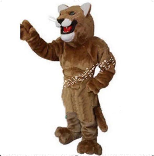Alta qualidade Beautiful Lion Mascot Costum Defset Cartoon Conjunto de Playing Jogo Adulto Anúncio Carnaval de Halloween Presente de Halloween