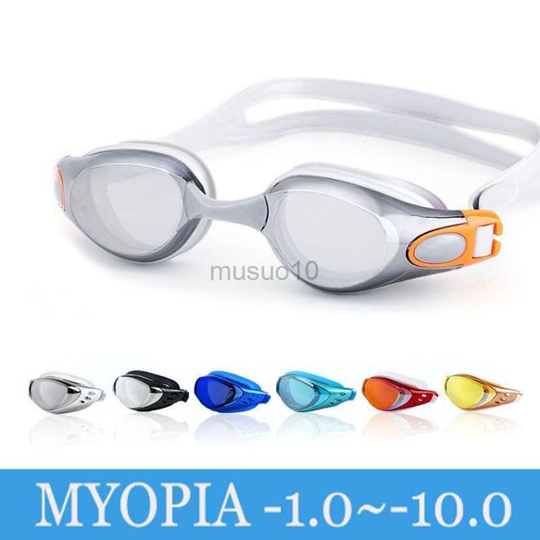 Brille Schwimmbrille Myopie Erwachsene Professionelle Antibeschlag Sile Männer Frauen Schwimmen Poolbrille Dioptrien Wasser Schwimmbrillen für Kinder HKD230725