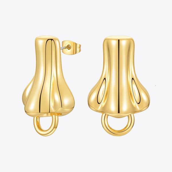 Stud ENFASHION Künstliche menschliche Nasenringe Ohrringe Damen Gold 3D Tropfen Ohrringe Modeschmuck Freunde Geschenk Anhänger E1222 230725