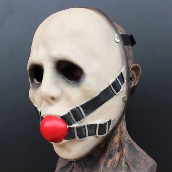 Halloween Carnival Party Mask Puntelli Ricevimento Day 2 Resin Face Mouth Stuff Ball Game Mask