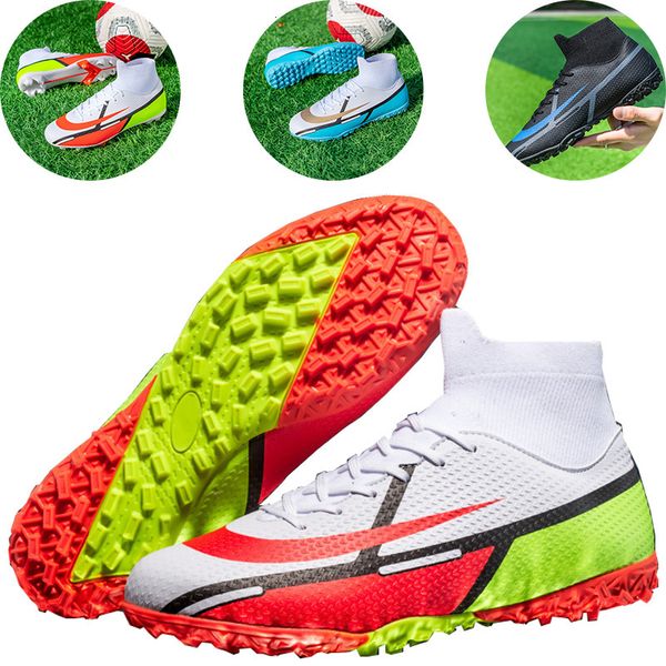 Scarpe antinfortunistiche Moda Uomo Calcio professionale Tacchetti da esterno Unisex Ultralight Long Spike Futsal Training Sneakers Scarpe da calcio nere 230724