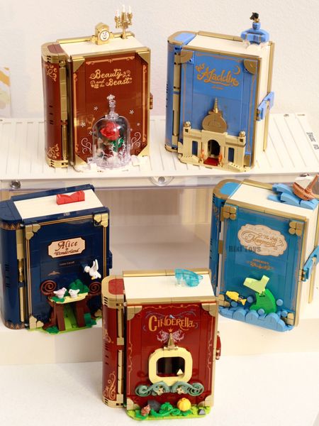 Bloklar MOC Fairytale Town Serisi Bina Alice Magic Prenses Koleksiyonu Ekran Hikaye Kitabı Kitabı Diy Bricks Girl Hediyeleri 230724