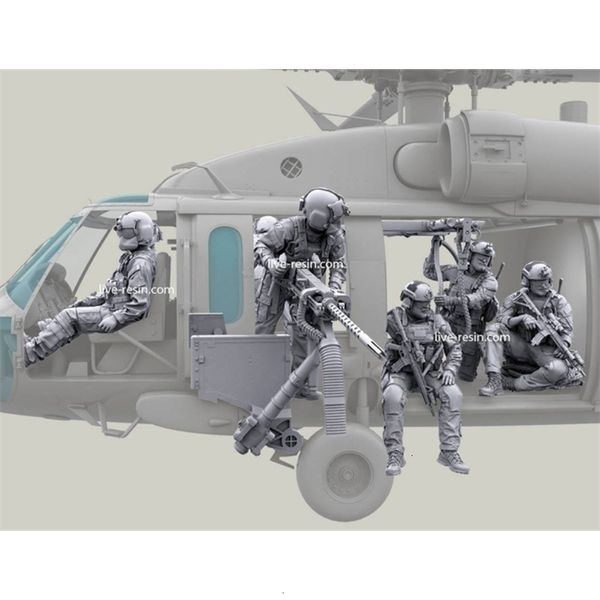 Giocattoli di trasformazione Robot 36092 1/35 Figura in resina Modello GK Forze speciali Soldato 7 pezzi Non verniciato Non assemblato 230724
