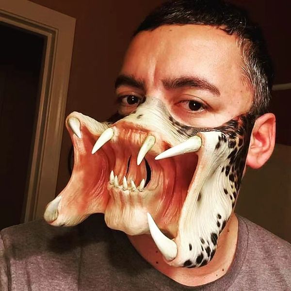 Film Alien vs. Predator Maske schreckliche Monstermasken Halloween Party Cosplay Kostüme Requisiten Latex